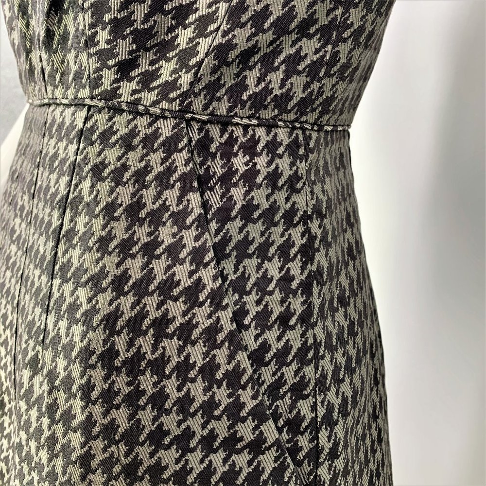 Banana Republic Houndstooth Silk Pencil Dress - Picture 3 of 6